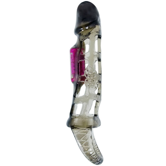 BAILE - VIBRATING PENIS EXTENSION SLEEVE WITH STRAP 13.5 CM