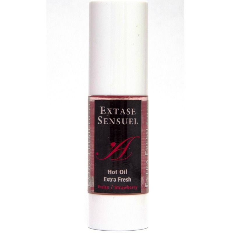 EXTASE SENSUAL - ÓLEO DE MASSAGEM EXTRA FRESCO COM EFEITO MORANGO 30 ML