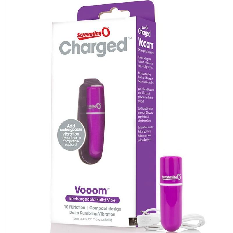 SCREAMING O - VOOOM LILAC RECHARGEABLE VIBRATING BULLET