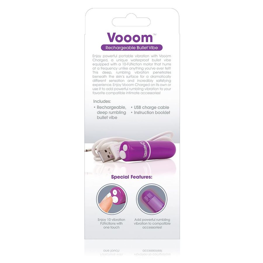 SCREAMING O - VOOOM LILAC RECHARGEABLE VIBRATING BULLET