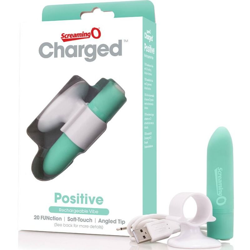 SCREAMING O - POSITIVE RECHARGEABLE MASSAGER GREEN