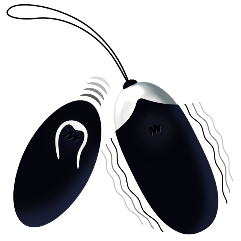 INTENSE - FLIPPY II REMOTE RECHARGEABLE EGG BLACK