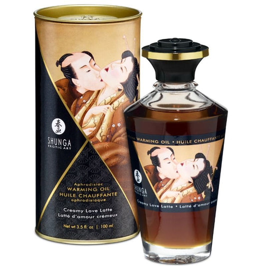 SHUNGA - ÓLEO DE MASSAGEM COM EFEITO CALOR E SABOR DE CAFÉ 100 ML