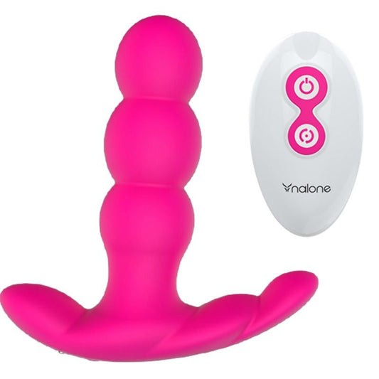 NALONE - VIBRADOR ANAL PEARL CONTROLE REMOTO PRETO