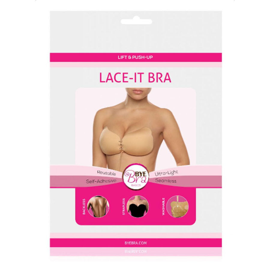 BYE-BRA - LACE-IT PUSH-UP ENHANCER BEGE COPA A