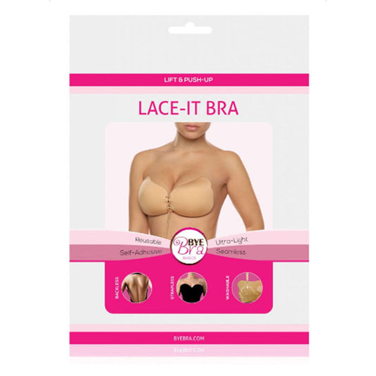 BYE-BRA - LACE-IT PUSH-UP ENHANCER BEGE COPA A