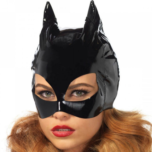 LEG AVENUE - BLACK VINYL CATWOMAN MASK