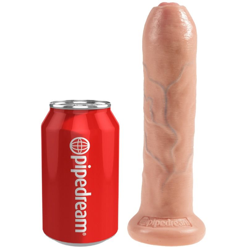 KING COCK - DILDO REALISTA NATURAL SEM CORTES 21 CM