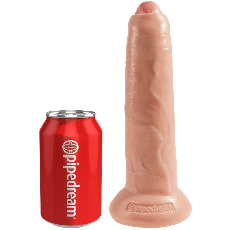 KING COCK - DILDO REALISTA NATURAL SEM CORTES 23 CM