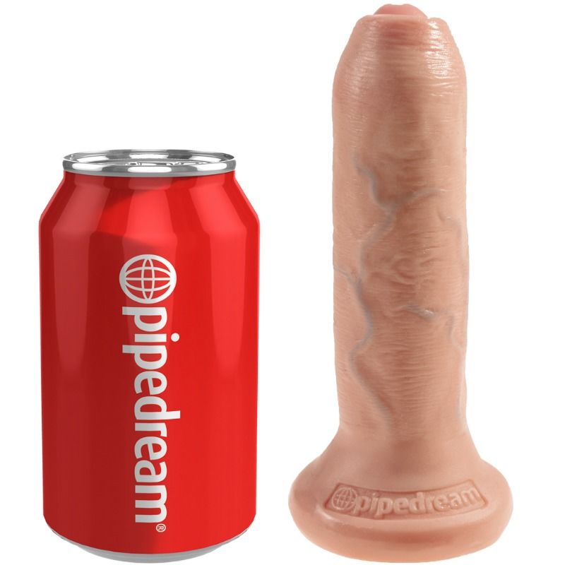 KING COCK - UNCUT NATURAL REALISTIC DILDO 15 CM