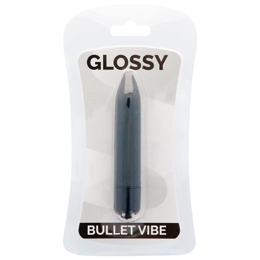 GLOSSY - VIBRADOR PRETO FINO