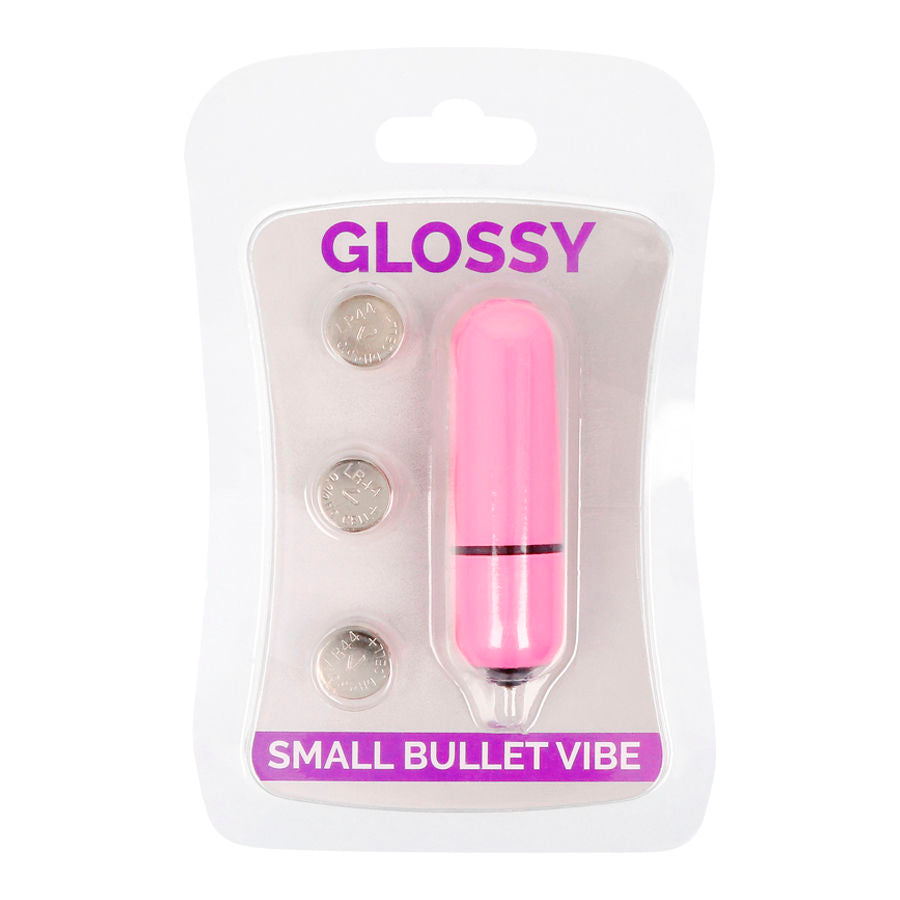 GLOSSY - SMALL VIBRATING BULLET HOT PINK