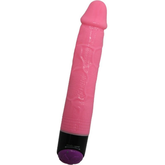 DANCE - COLORFUL SEX REALISTIC VIBRATOR PINK 23 CM