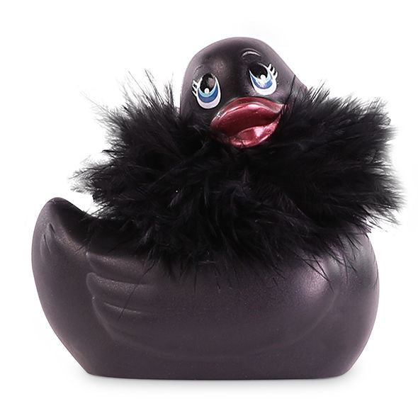 BRINQUEDOS GRANDES DE PROVOCAÇÃO - EU ESFREGO MEU PATINHO 2.0 | PARIS VIBRATING DUCK (PRETO)