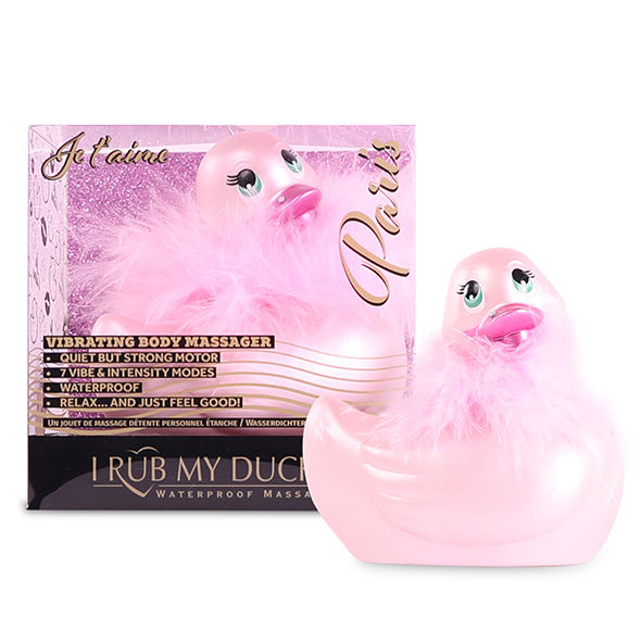 BRINQUEDOS GRANDES DE PROVOCAÇÃO - EU ESFREGO MEU PATINHO 2.0 | PARIS VIBRATING DUCK (ROSA)