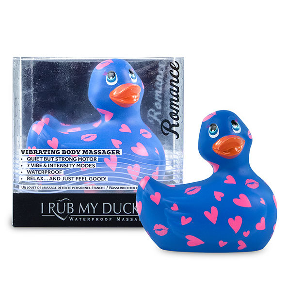 BRINQUEDOS GRANDES DE PROVOCAÇÃO - EU ESFREGO MEU PATINHO 2.0 | ROMANCE VIBRATING DUCK (ROXO E ROSA)