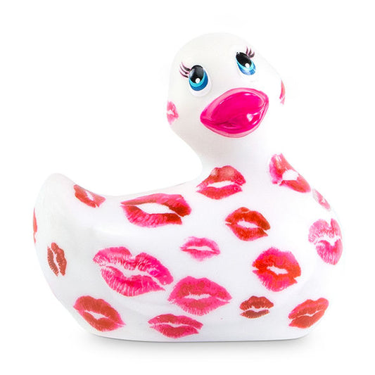 BRINQUEDOS GRANDES DE PROVOCAÇÃO - EU ESFREGO MEU PATINHO 2.0 | ROMANCE VIBRATING DUCK (BRANCO E ROSA)