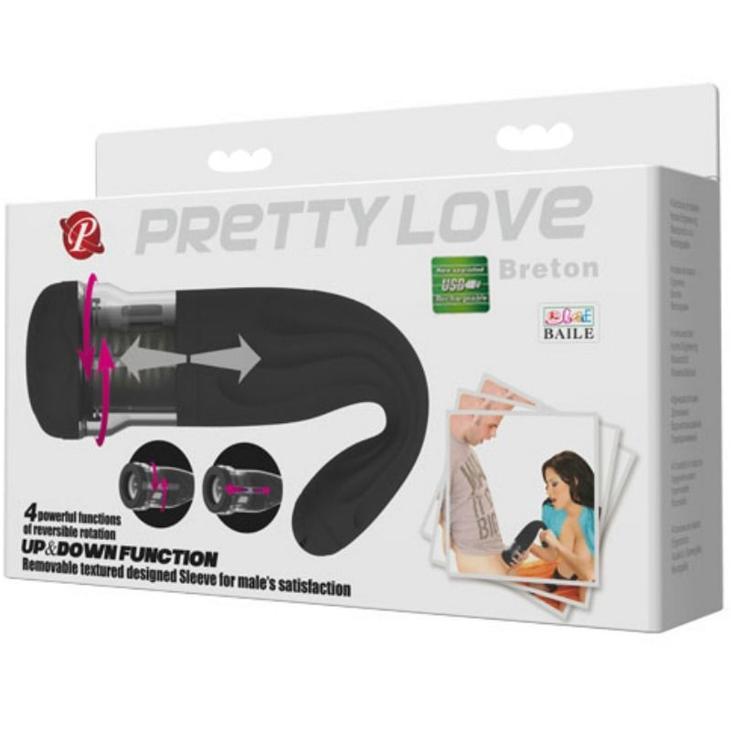 PRETTY LOVE - MASTURBADOR BRETON MULTIFUNCIONAL RECARREGÁVEL