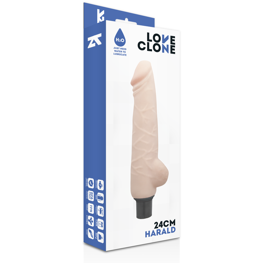 LOVECLONE - HARALD SELF LUBRICATION VIBRADOR 24 CM -O- 4 CM