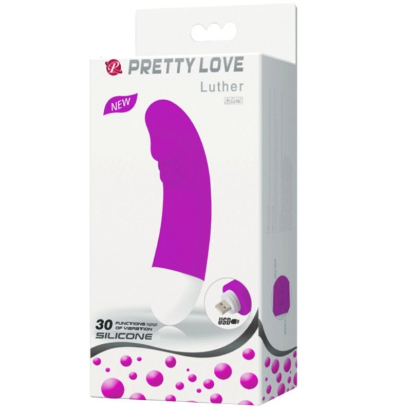 PRETTY LOVE - MINI VIBRADOR LUTHER 30 MODOS DE VIBRAÇÃO