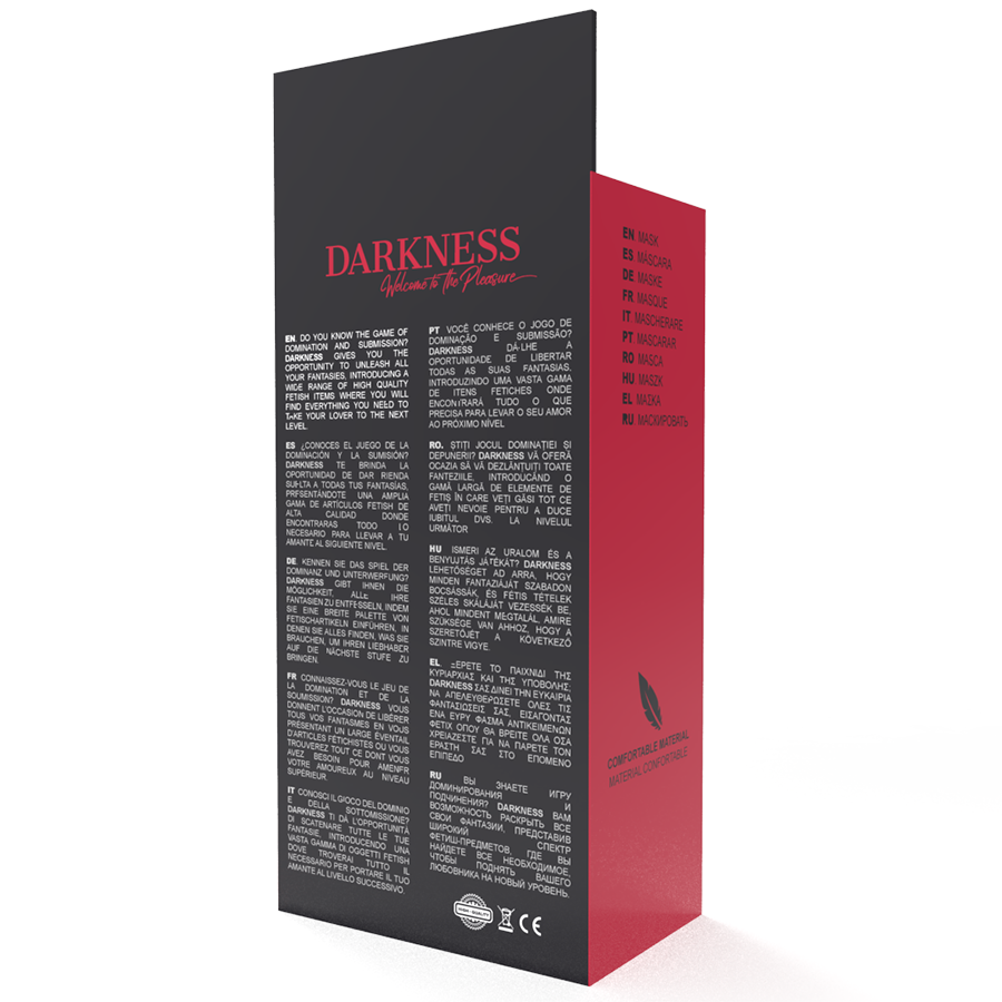 DARKNESS - BLACK STRAIGHT EYE MASK