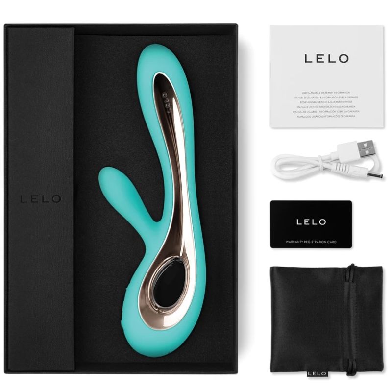 LELO - SORAYA 2 VIBRADOR COELHO VERDE ÁGUA