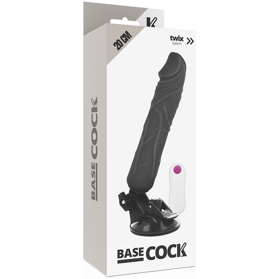 BASECOCK - VIBRADOR REALISTA NATURAL COM CONTROLE REMOTO 20 CM -OU- 4 CM