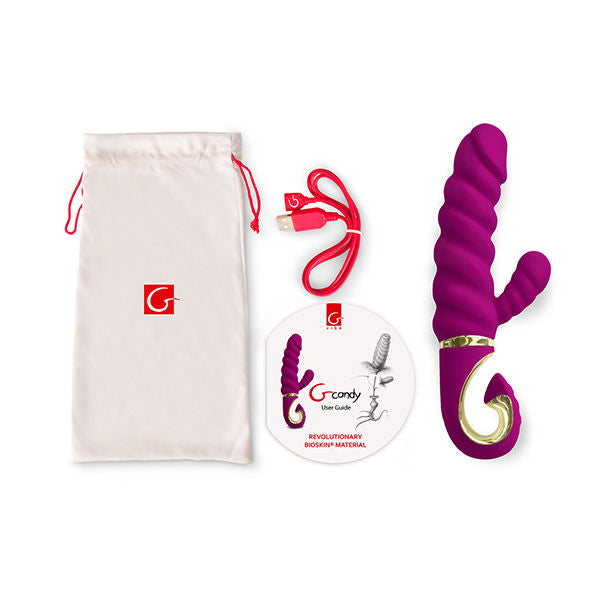 G-VIBE - BRINQUEDOS DIVERTIDOS VIBRADOR COELHO GANDY DOCE FRAMBOESA