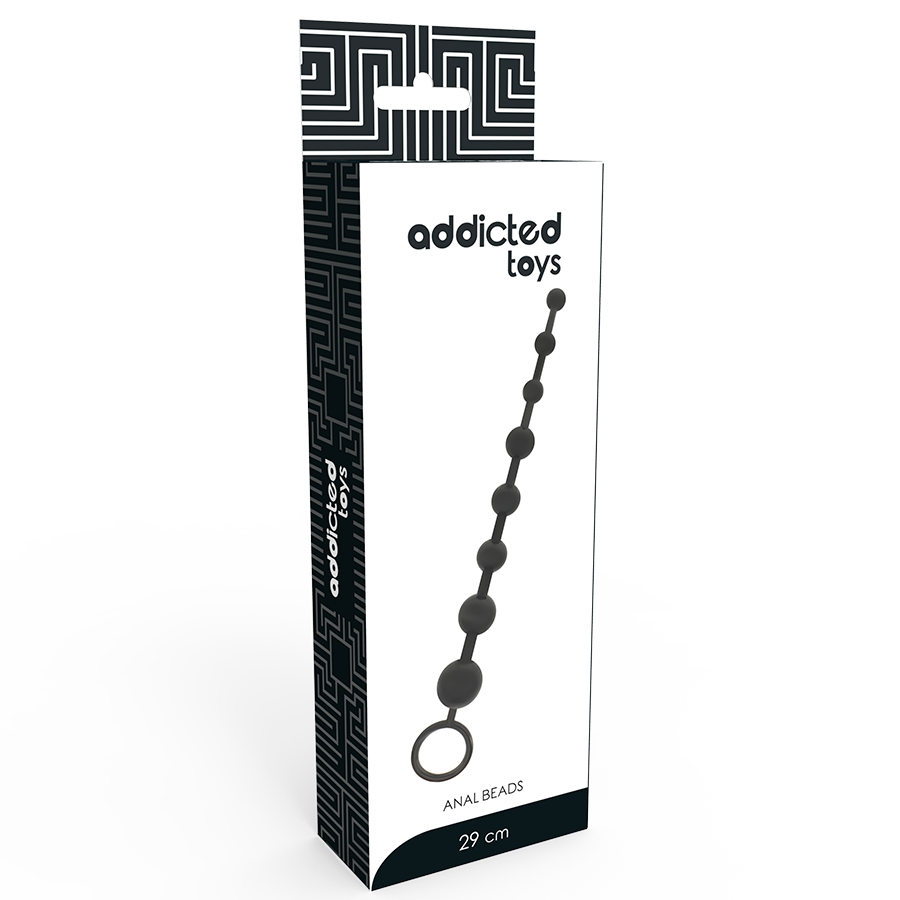 ADDICTED TOYS - CONTAS ANAL 29 CM PRETO