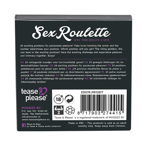 TEASE &amp; PLEASE - ROLETA SEXUAL KAMASUTRA