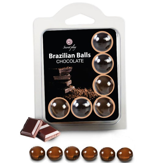 SECRETPLAY - CONJUNTO DE 6 BOLAS DE CHOCOLATE BRASILEIRAS