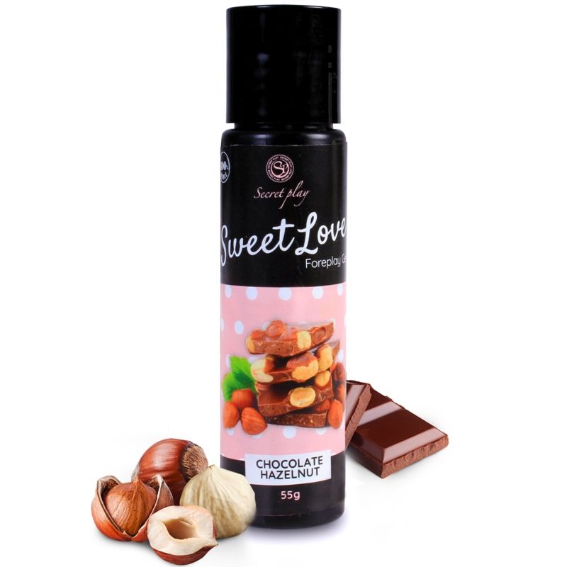 SECRETPLAY - GEL DE CHOCOLATE DOCE AMOR COM AVELÃS 60 ML