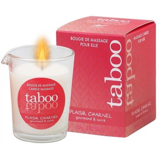 RUF - TABOO MASSAGE CANDLE FOR HER PLAISIR CHARNEL AROMA FLOR DE CACAO