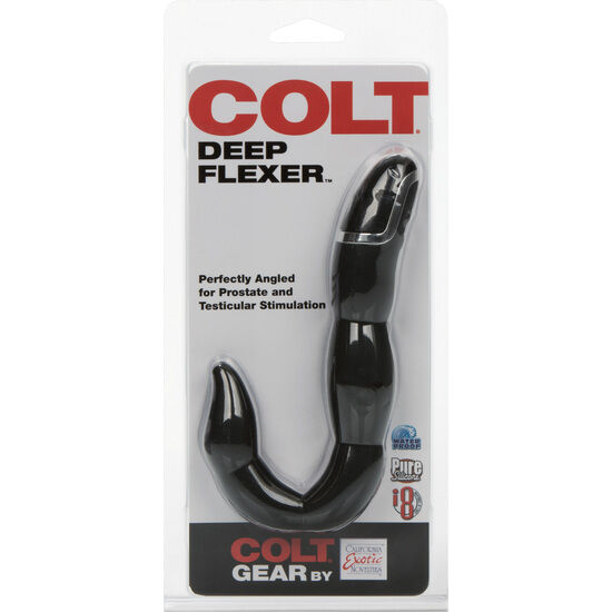 CALEXOTICS - VIBRADOR ANAL FLEXÍVEL COLT DEEP PRETO