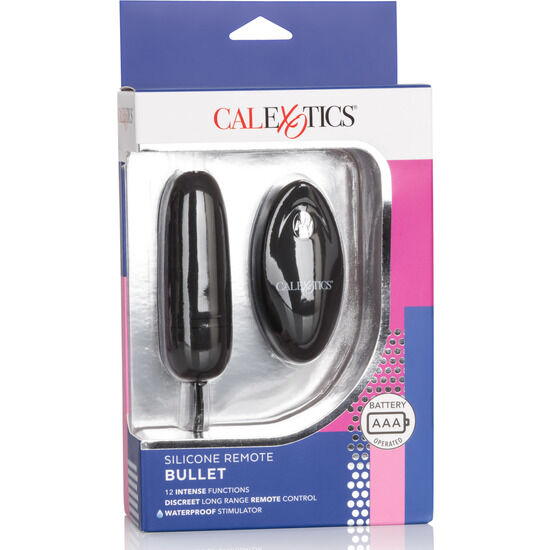 CALEXOTICS - OVO VIBRANTE DE SILICONE COM CONTROLE PRETO