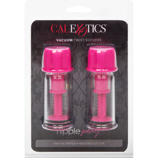 CALEXOTICS - DISPOSITIVOS DE SUCÇÃO DE MAMILOS VACCUM TWIST PINK