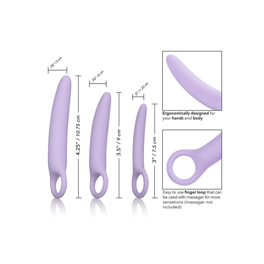 CALEXOTICS - DR LAURA BERMAN ALENA CONJUNTO DE 3 DILATADORES VAGINAIS DE SILICONE