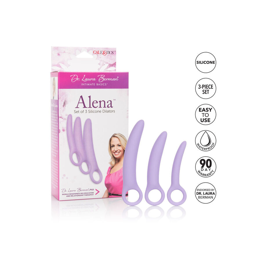 CALEXOTICS - DR LAURA BERMAN ALENA CONJUNTO DE 3 DILATADORES VAGINAIS DE SILICONE