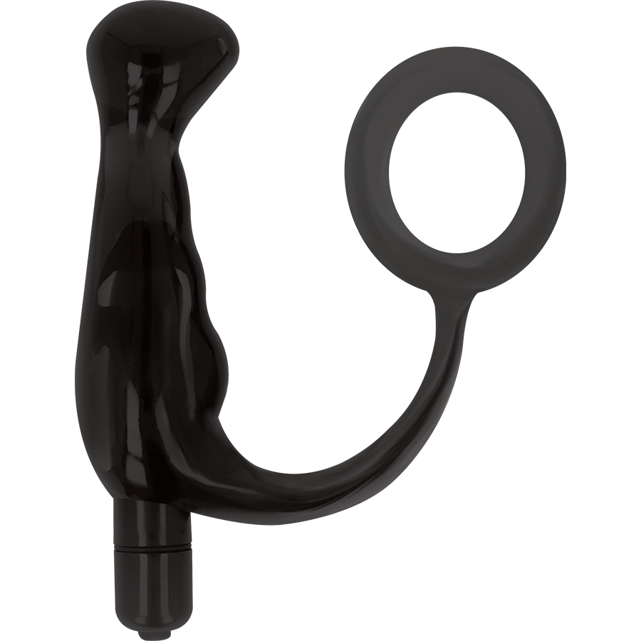 ADDICTED TOYS - VIBRADOR DE PRÓSTATA PRETO 10 CM