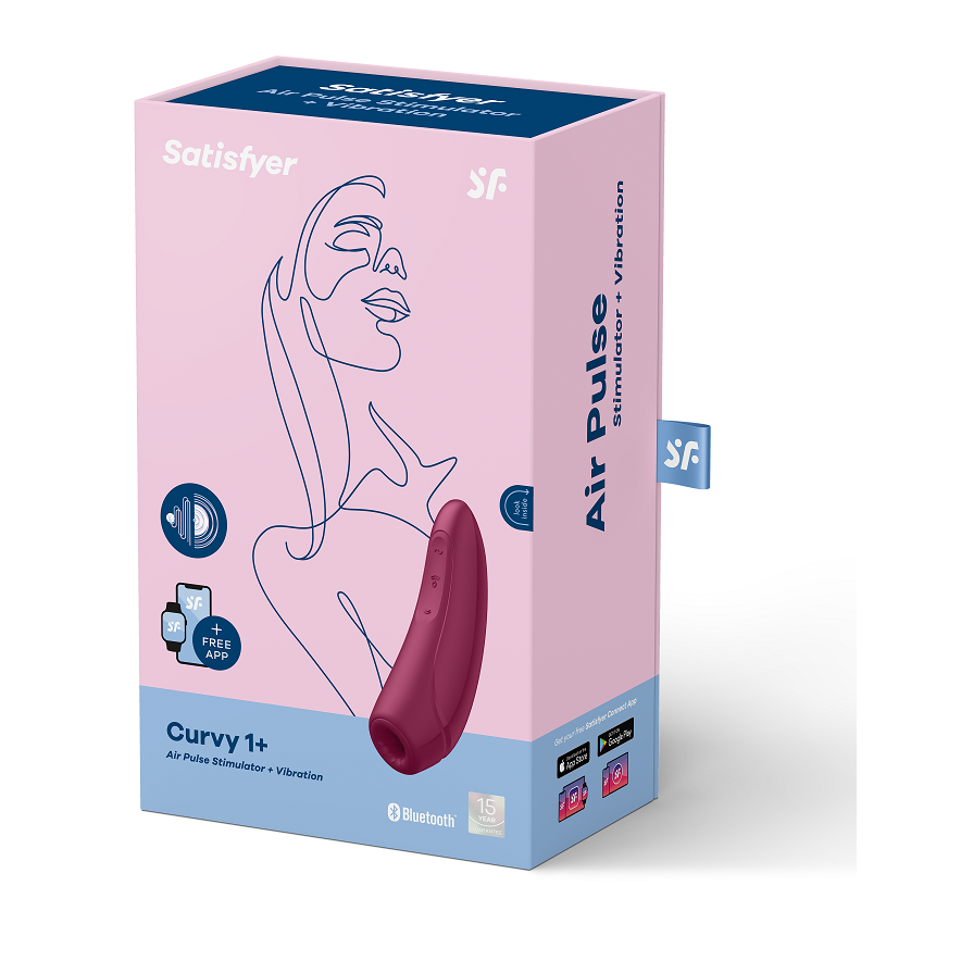 SATISFYER - CURVY 1 + ROSA VERMELHO