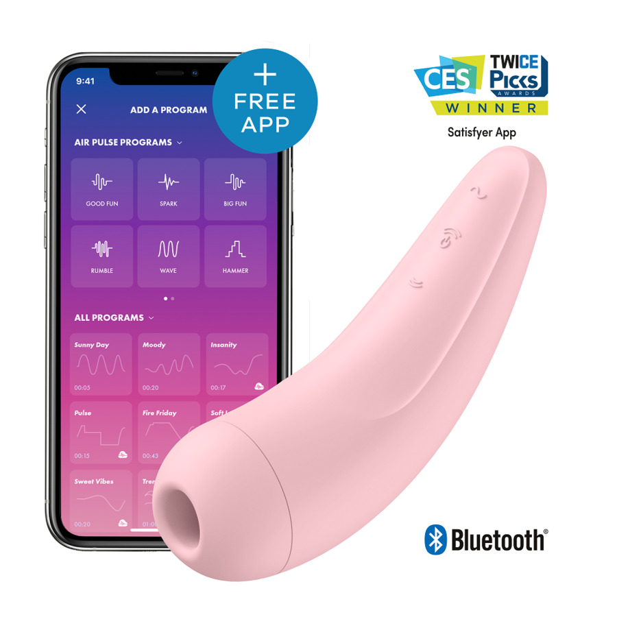 SATISFYER - CURVY 1 + ROSA VERMELHO