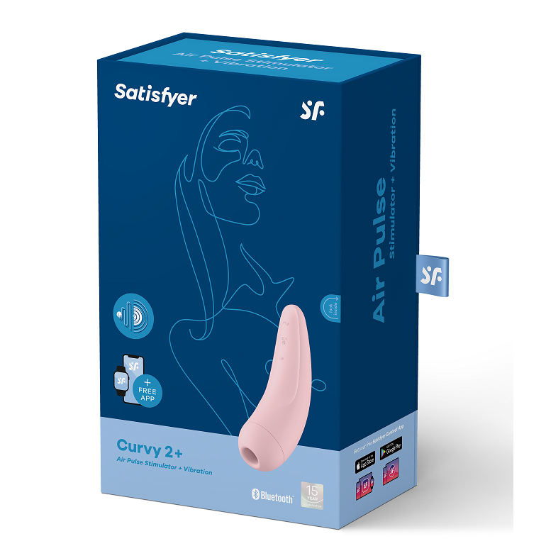 SATISFYER - CURVY 1 + ROSA VERMELHO