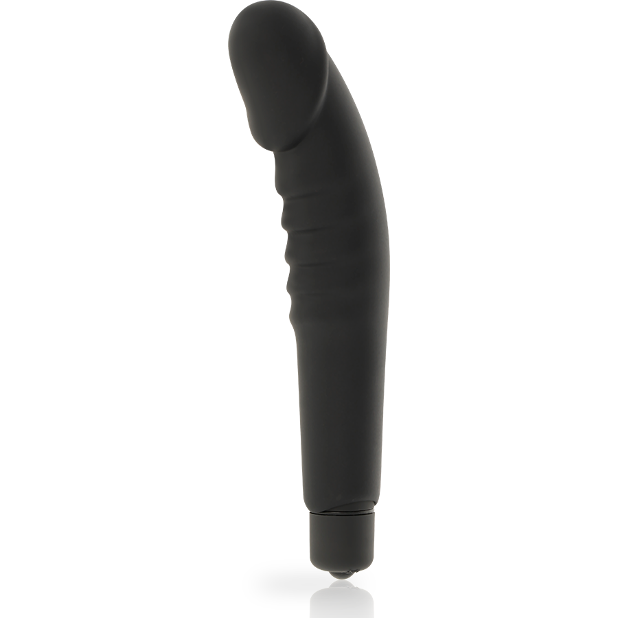 DOLCE VITA - VIBRADOR DE SILICONE REALISTA PLEASURE PRETO