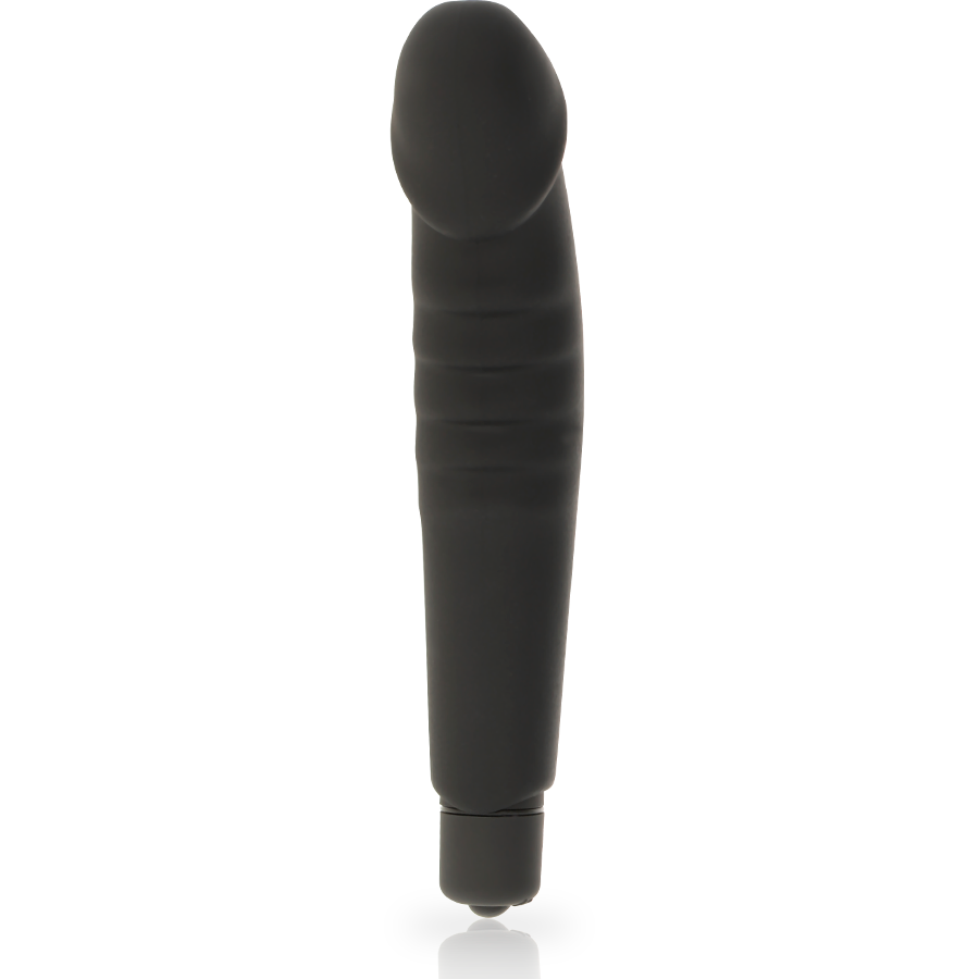 DOLCE VITA - VIBRADOR DE SILICONE REALISTA PLEASURE PRETO