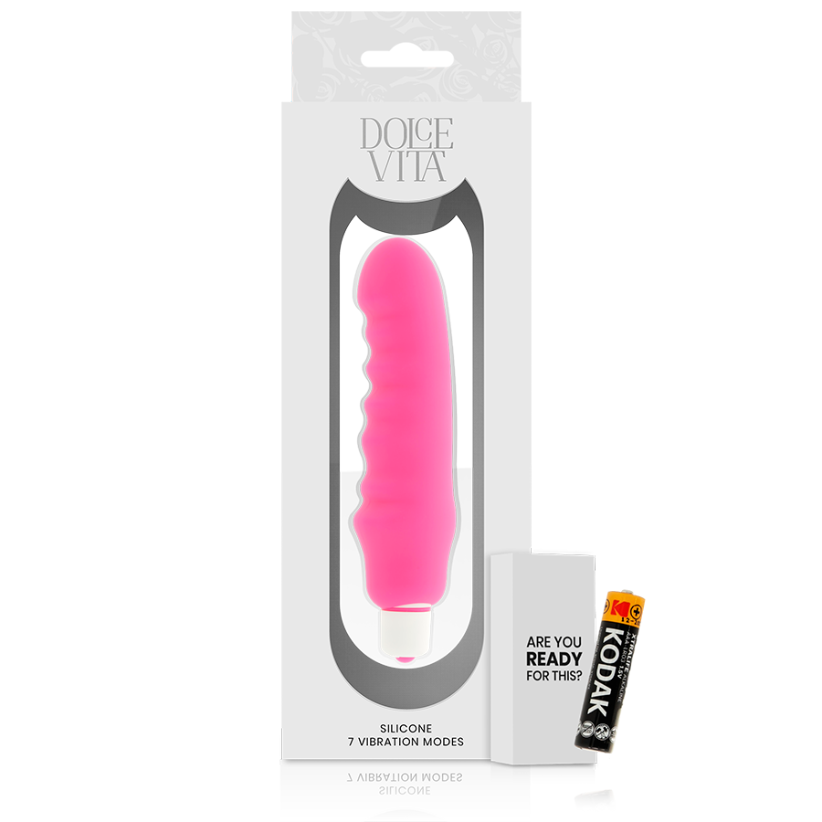 DOLCE VITA - VIBRADOR DE SILICONE ROSA GENIUS