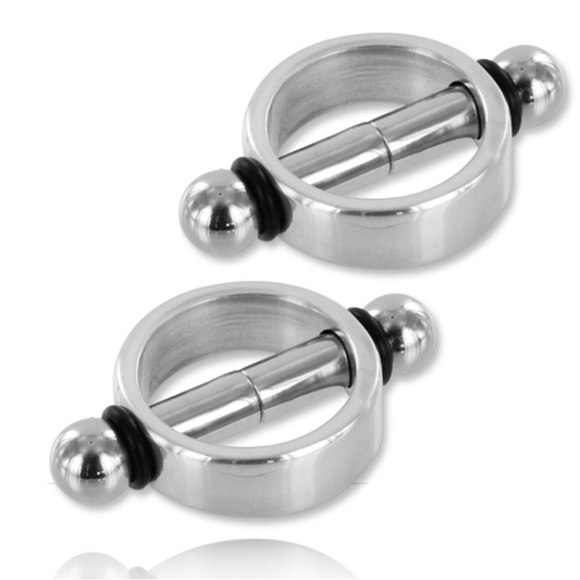 Grampos de mamilo magnéticos de metal duro para homens
