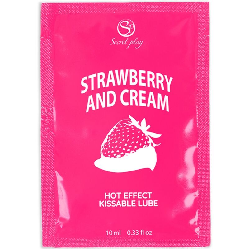 SECRETPLAY - STRAWBERRY &amp; CREAM LUBRICANT SINGLE DOSE 10 ML