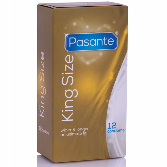 PASANTE - KING MS PRESERVATIVOS LONGOS E LARGOS 12 UNIDADES