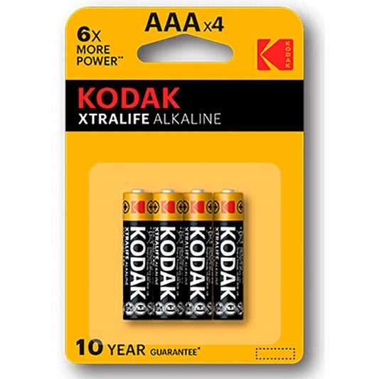 KODAK - BATERIA ALCALINA XTRALIFE AAA LR03 BLISTER*4