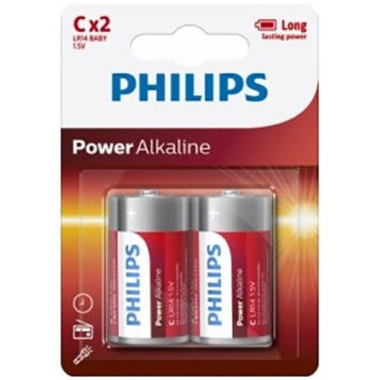 PHILIPS - PILHA ALCALINA DE ALIMENTAÇÃO C LR14 BLISTER*2